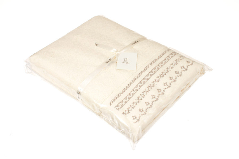 Набор полотенец 3 шт Devilla Орнамент экрю