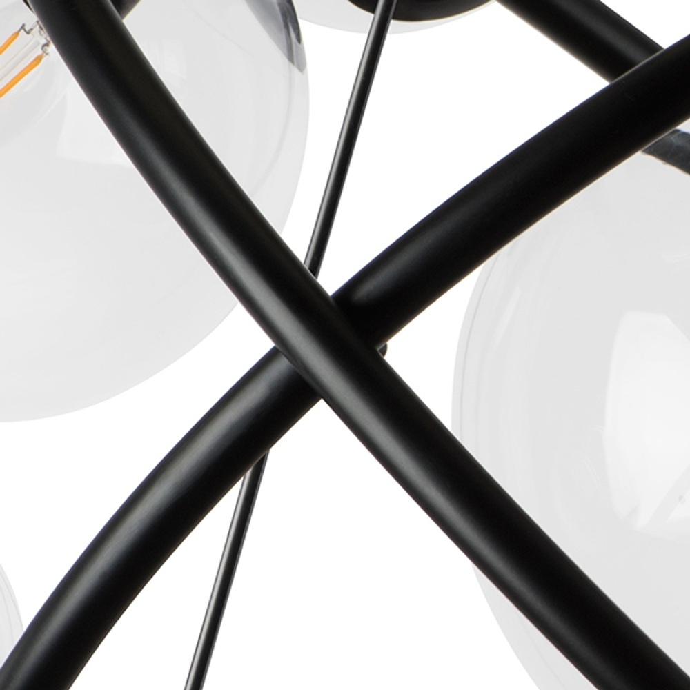 815410 Люстра CROCO 12х40W E14 ЧЕРНЫЙ МАТОВЫЙ