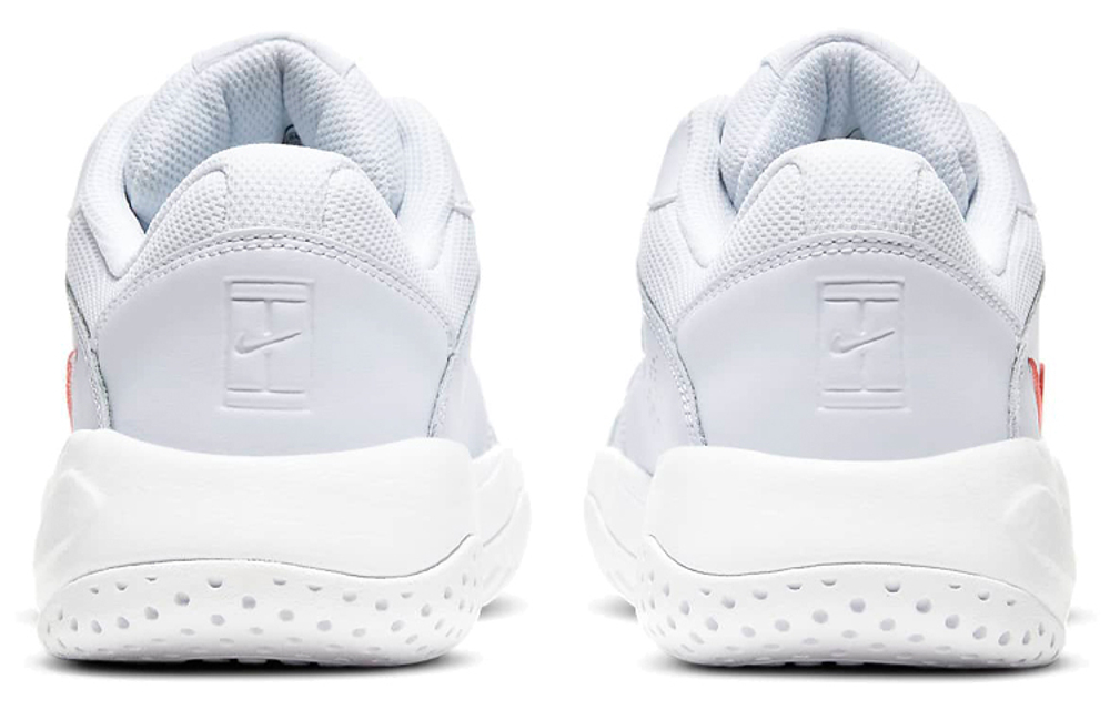 Nike Court Lite 2 Football Grey Bright Crimson Women"s