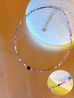 Колье на шею чешское стекло хамелеон