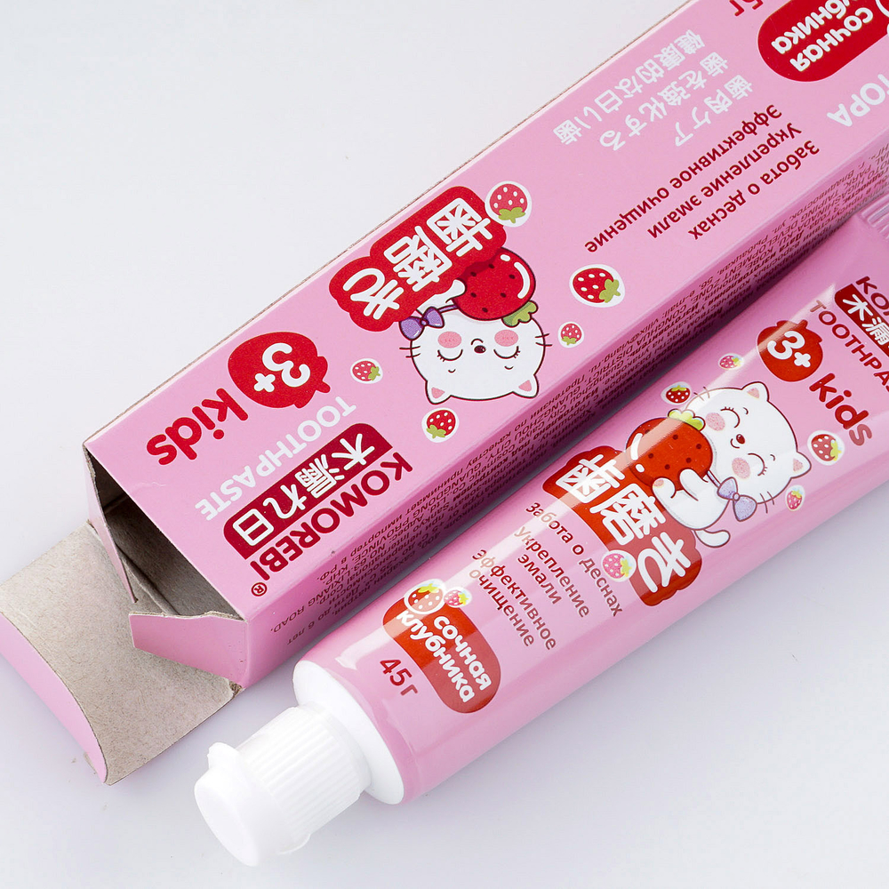 Комореби 45гр. зубная паста детская со вкусом клубники