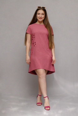 Платье женское 1835ЛП, Роза #259Р051835ЛП