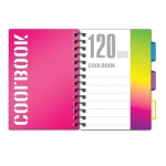 Тетрадь-блокнот "CoolBOOK" 120 л., A5, клетка, гребень, обложка пластиковая, 3 разделителя