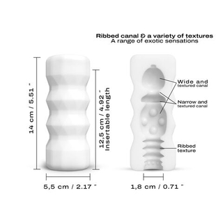 Мастурбатор DORCEL EXOTIC CUP, гипоаллергенный, мягкий, ребристый