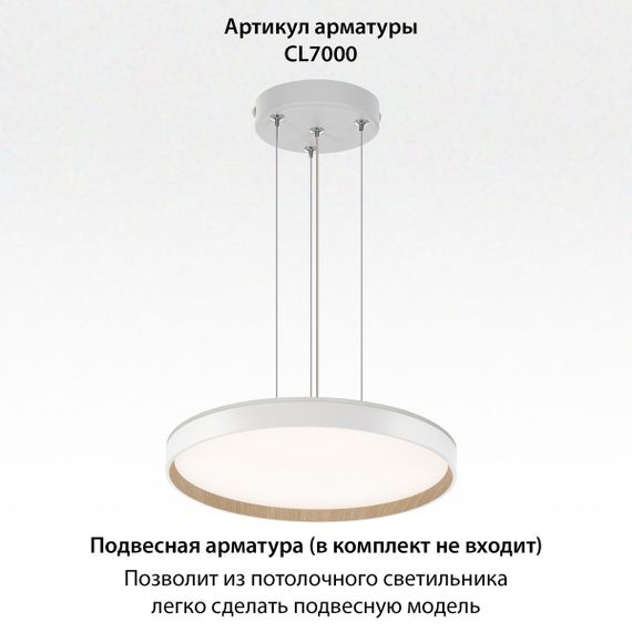 Потолочный светодиодный светильник Citilux Etalon CL750400R