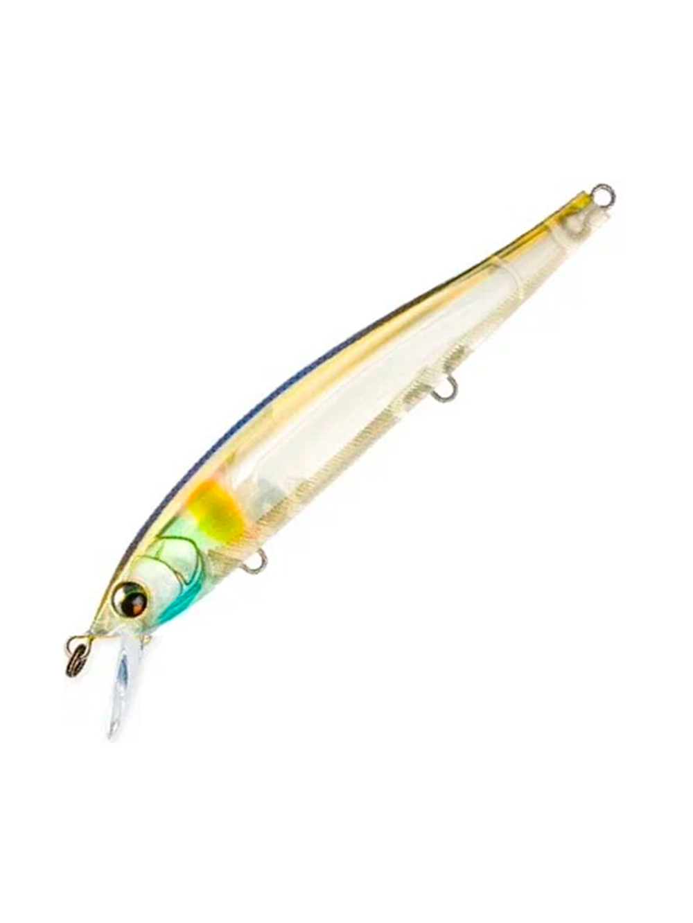 Воблер для рыбалки Duel L-Bass Jerkbait 110SF F1238 #HWS, 110 мм, 15 г, медленно всплывающий, минноу