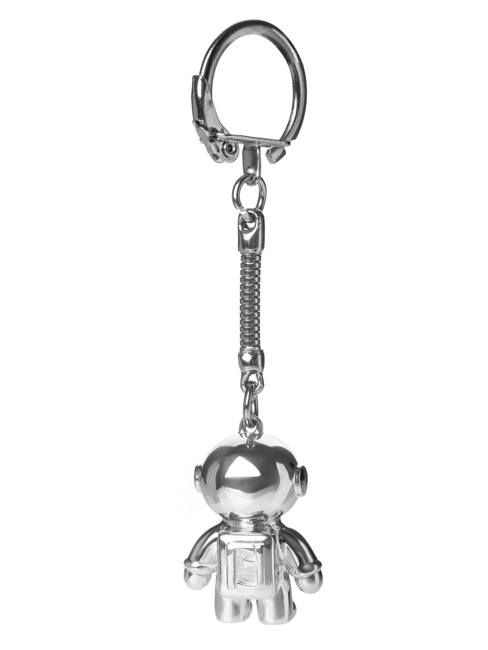 Обвес большой из серебра со вставкой из выращенного сапфира