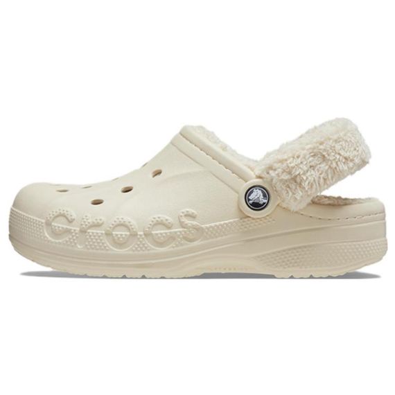 Crocs Baya Lined Fuzz Strap 'White'