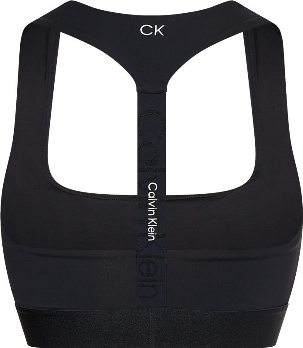 ТОП теннисный Calvin Klein WO Medium Support Sports Bra - черный