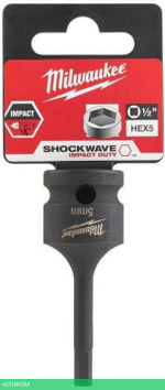 Головка ударная Milwaukee 1/2" Shockwave HEX5 (4932478063)