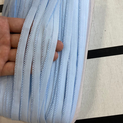 Резинка отделочная ажурная небесная 10 мм