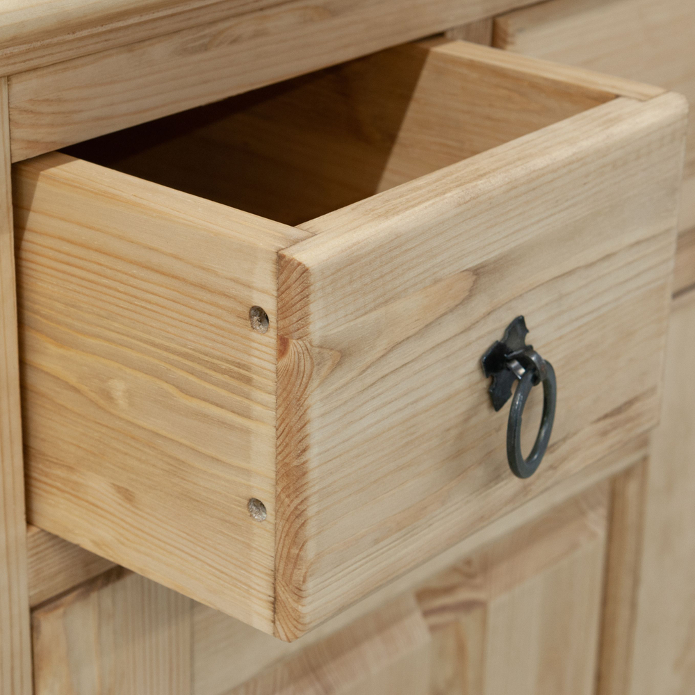 Тумба кухонная Прованс 2 двери 3 ящика из массива сосны (нижняя часть буфета)