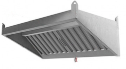 Зонт нержавеющий пристенный ЗВНП 02 ,1400х900х400