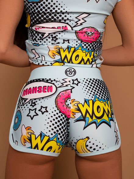 Шорты Pop art Blue