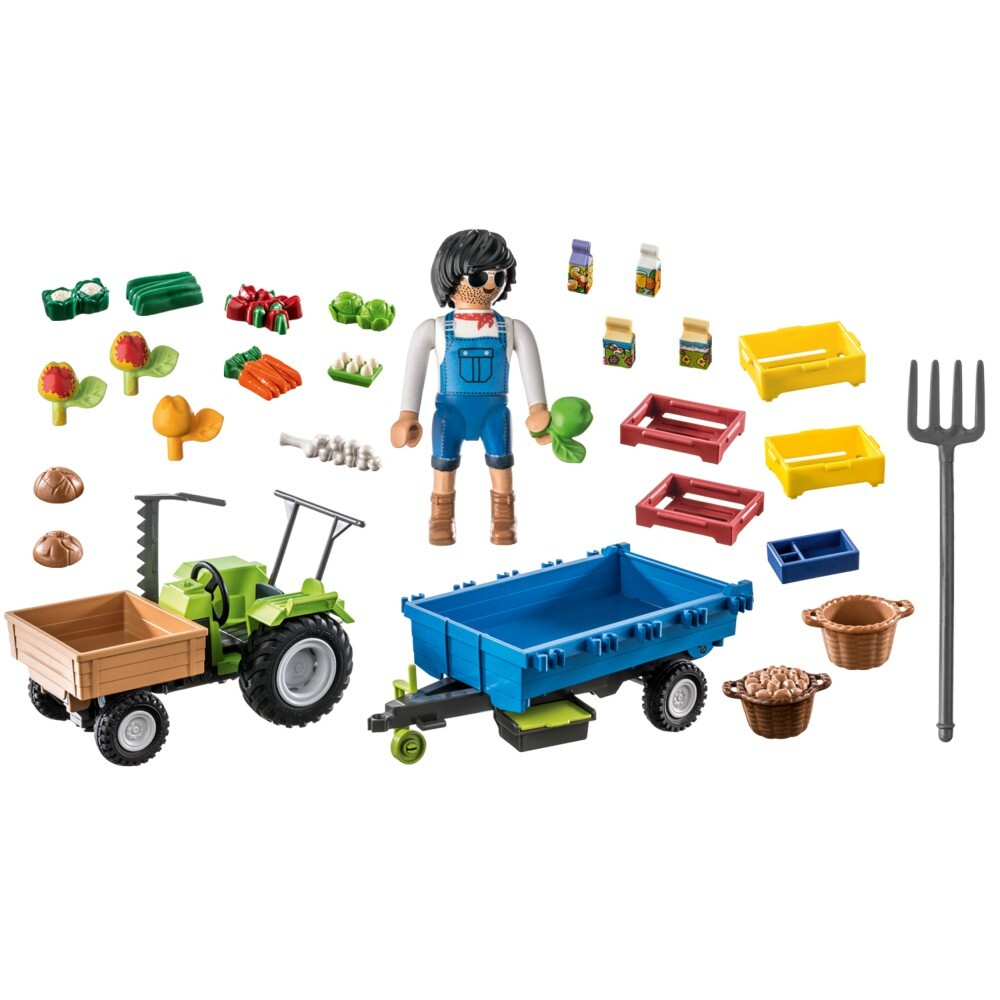 Playmobil — Сельский трактор с прицепом 71249 / артикул   71249  / GTIN 4008789712493