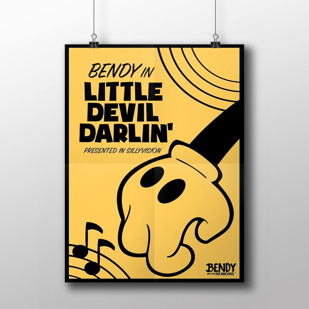 Плакат &quot;BENDY IN LITTLE DEVIL DARLIN&quot;