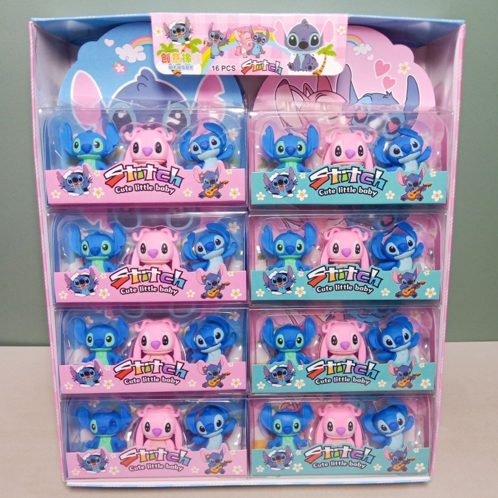 Набор стирательных резинок "Stich and Angel"