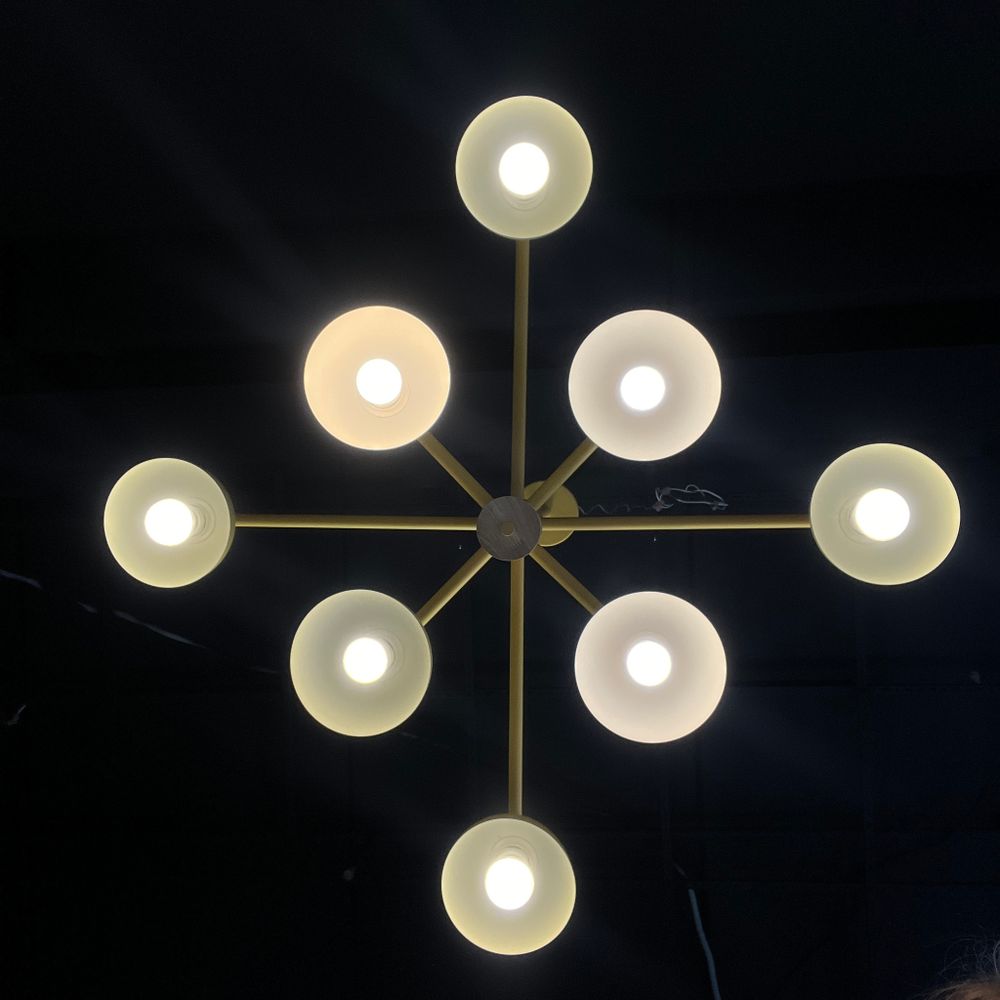 Люстра На Штанге Fanta A 8 Lights Yellow By Imperiumloft