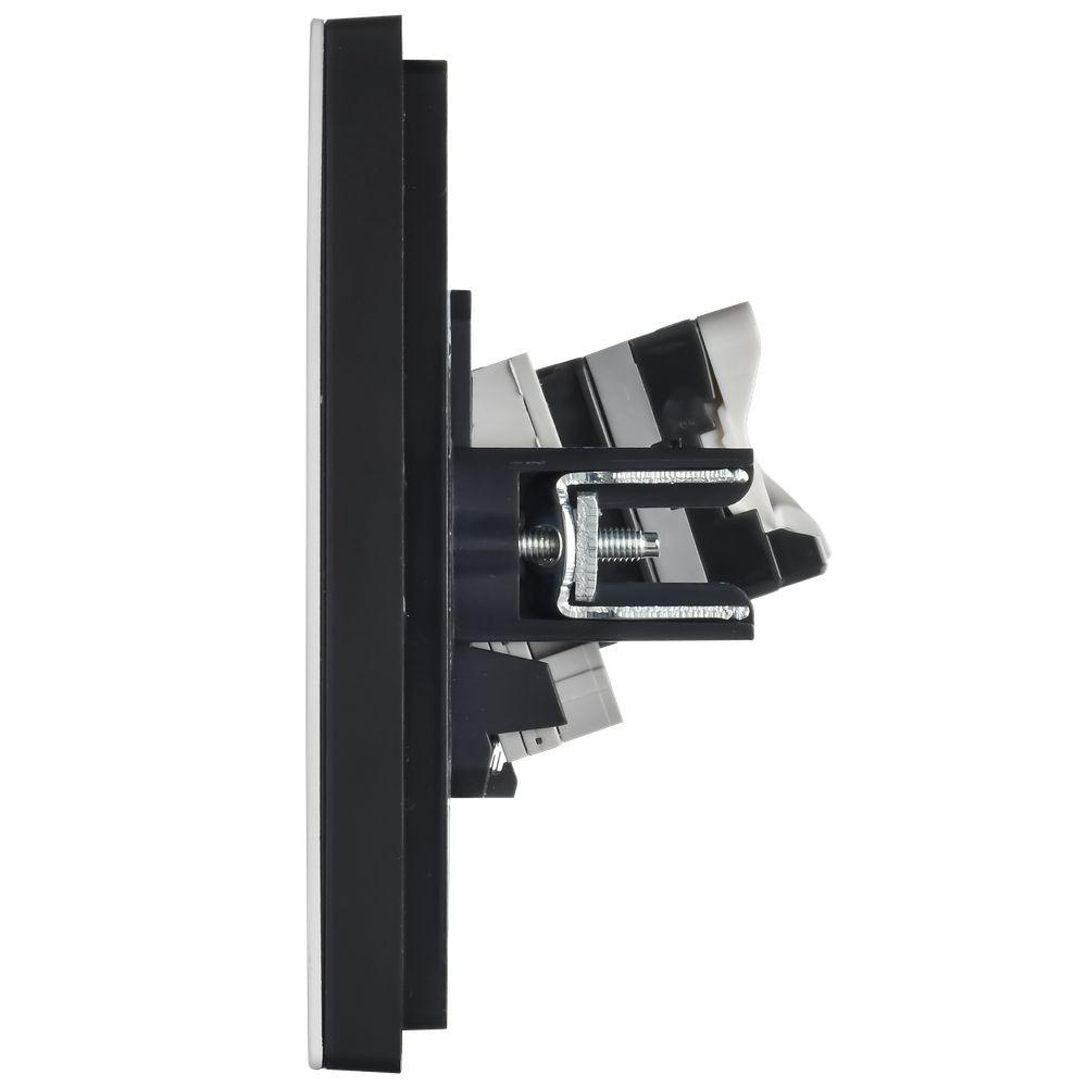 FORTE&PIANO Розетка двойная RJ11+RJ45 кат.5E FP235M металл белый IEK