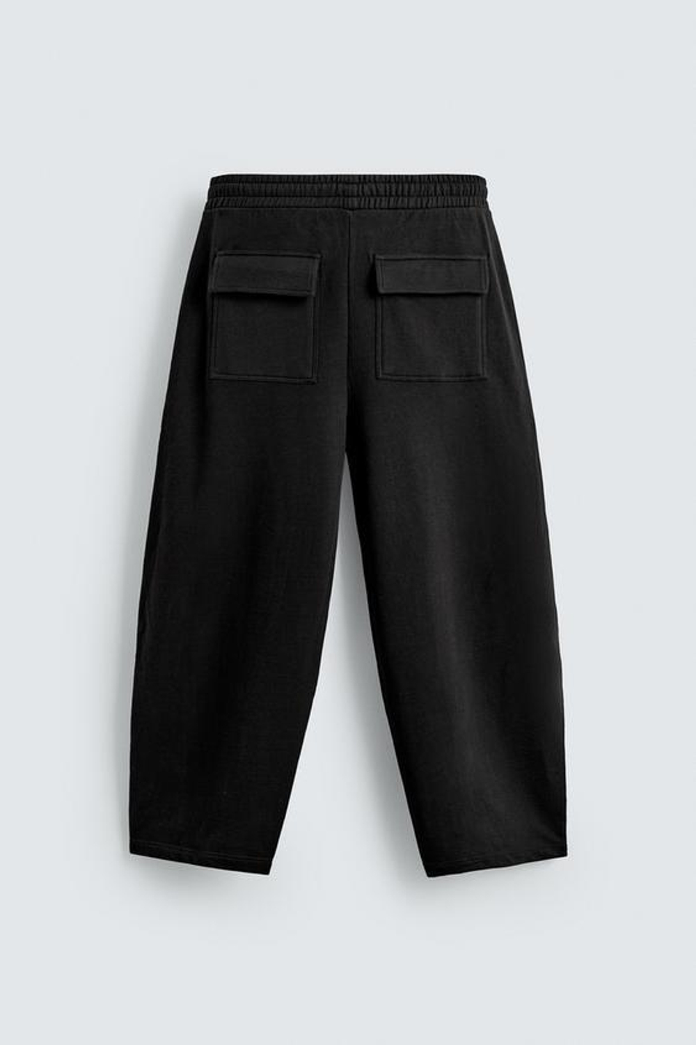 ZARA БРЮКИ-ДЖОГГЕРЫ BALLOON FIT, ЧЕРНЫЙ