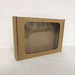 Самосборная коробка с окном 16,5*12*3 см