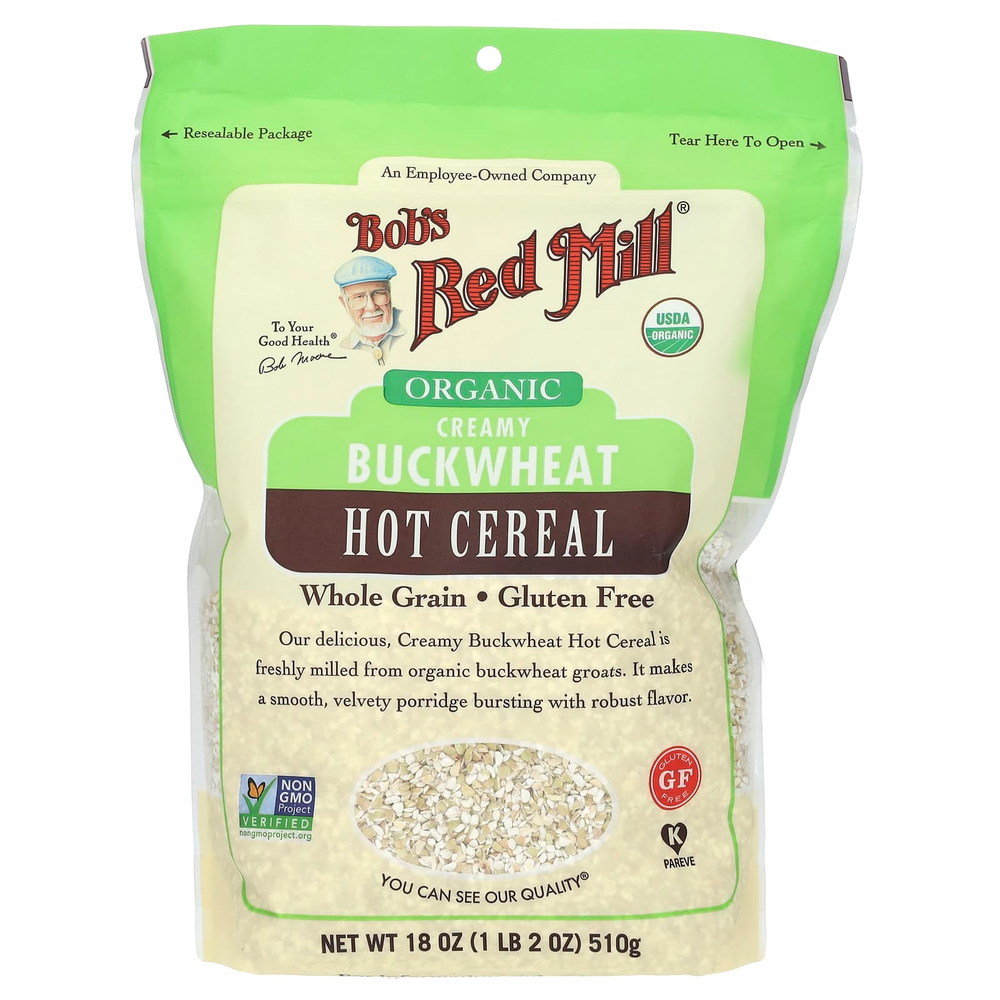 Bob's Red Mill, Органическая сливочная гречневая крупа, цельное зерно, 510 г (18 унций)