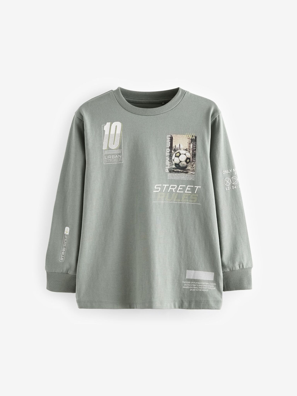 Лонгслив для мальчика Next N29-672, 3 шт., Серый, Бежевый, Синий