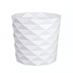 Кашпо "Диамант" (3л) с дренажной вставкой Цв. Белый