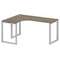 Metal System Стол криволинейный левый на О-образном м/к БО.СА-4 (L) Вяз Благородный/Металл Серый 160