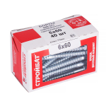 БОЛТ САНТЕХНИЧЕСКИЙ СТРОЙБАТ ОЦИНКОВАННЫЙ DIN 571 6Х60 40ШТ