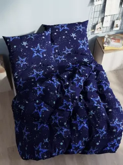 Наволочка комплект 2шт Полисатин Мечта "Астерия" 50x70 см на молнии