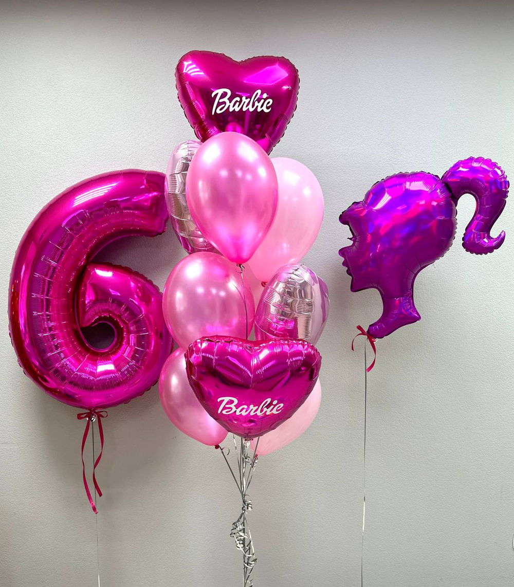 Фольгированный шар-фигура «Профиль девушки» в розовом цвете, 71 см