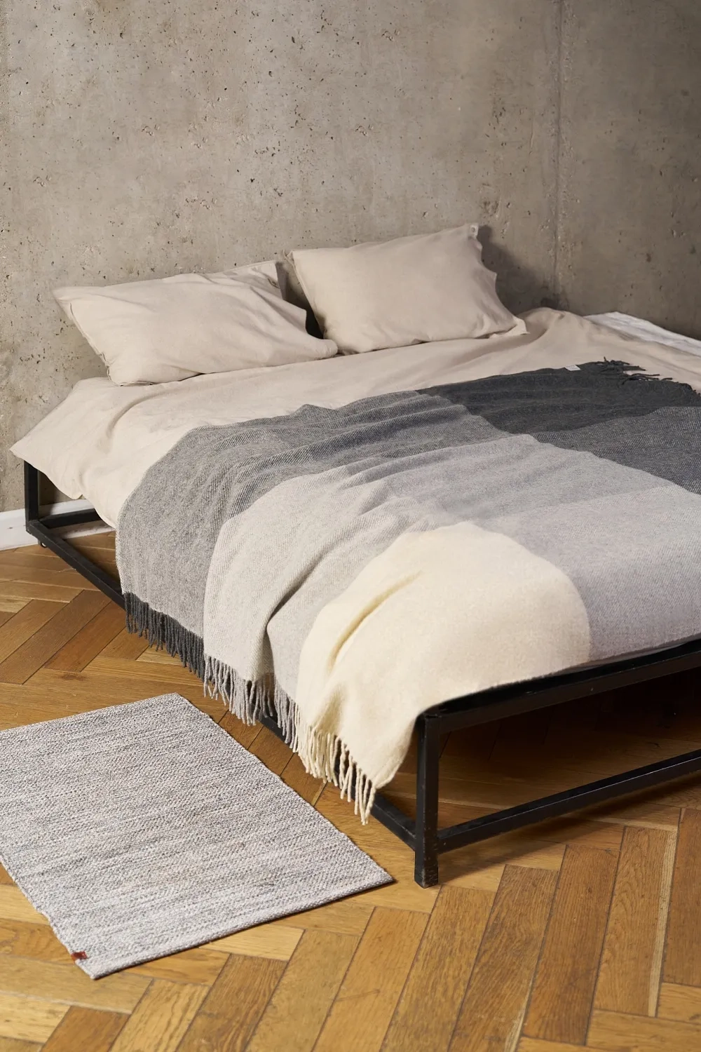 Плед Luxberry Woolen Серо-графитовый