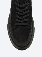 M1782585M Полуботинки мужской черный+натуральный нубук/натуральная кожа