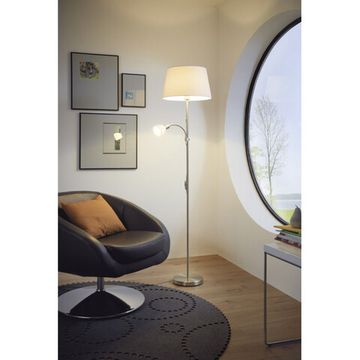 Торшер 2*E27 95686 никель матовый Conesa Eglo