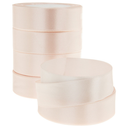 Лента атласная 2,5см*22,85м КРЕМ