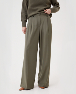 Свободные брюки-палаццо