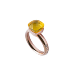 Кольцо Qudo Firenze light topaz 18 мм 611925 BR/RG