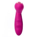 Фиолетовый вибратор 13,9см с вакуумной стимуляцией и нагревом BeYourLover Tara Purple TW05C