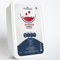 ПЮРЕ АГРОБАР из вишни 10% сахара Россия, 1 кг