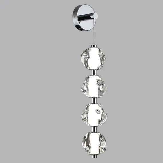 5084/17WL L-VISION ODL25 561 хром/прозрачный/металл/акрил Бра LED 17W 4000K 850Лм JEMSTONE