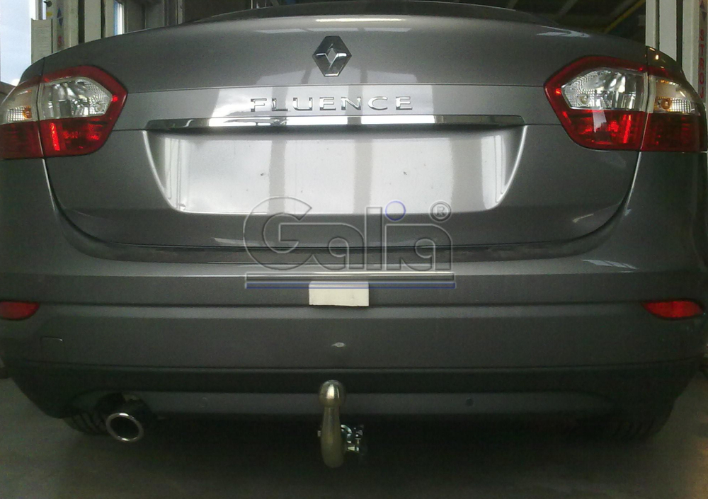 Оцинкованный фаркоп на Renault Fluence седан 2010-2015 (без электрики), Galia R089C