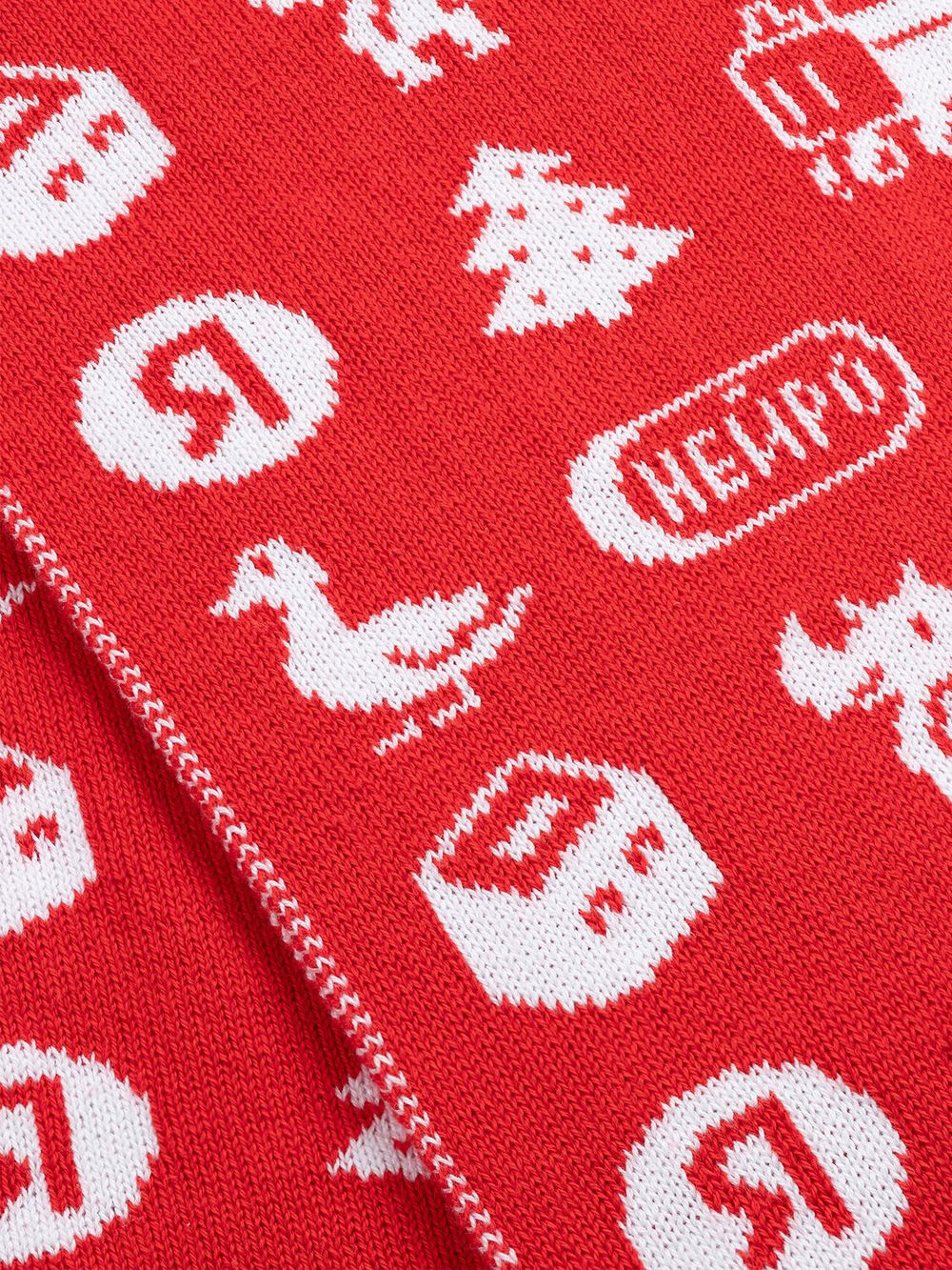 Купить Шарф Яндекс Рождественский красный / белый Шарф Яндекс Рождественский красный / белый