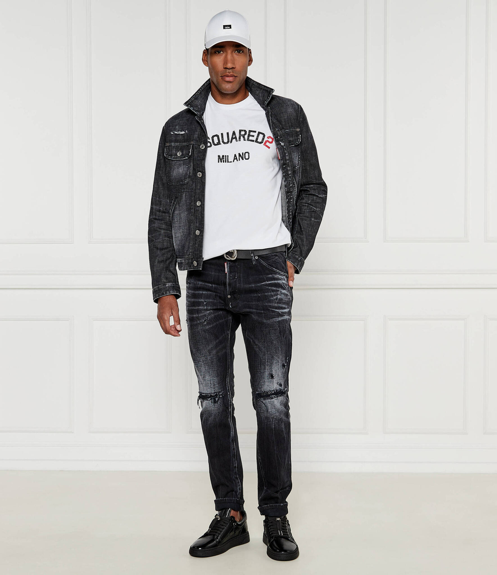 Кожаные кроссовки Giuseppe Zanotti - черный(RU40019)