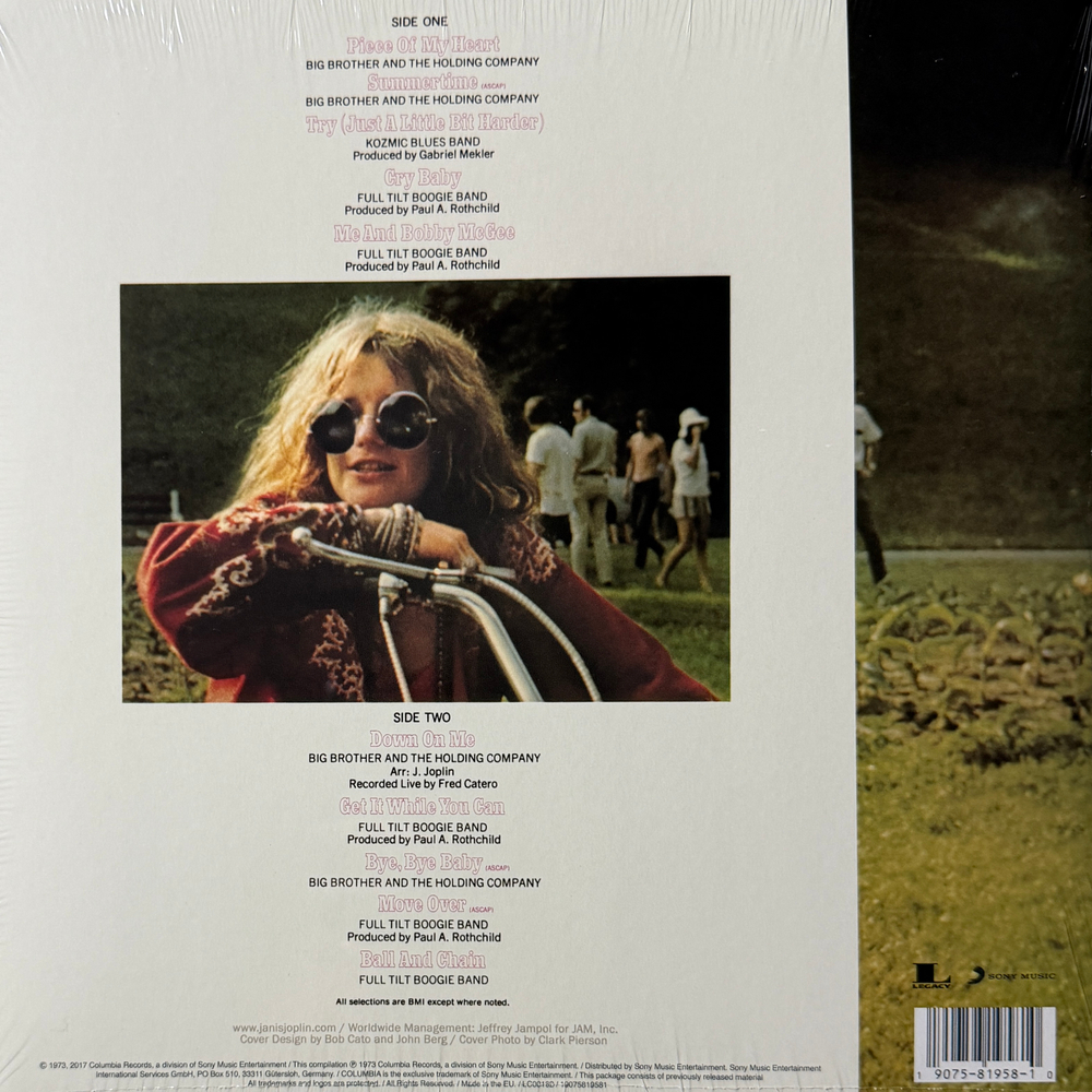 Janis Joplin ‎– Janis Joplin's Greatest Hits (Европа 2018г.) Т