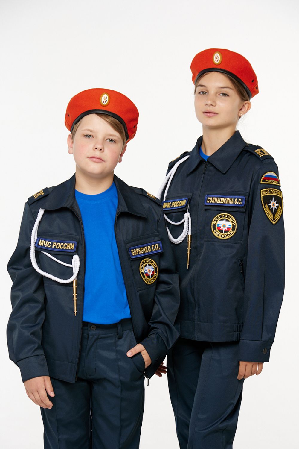 Костюм для кадетов МЧС (на спине вышивка "МЧС РОССИИ"), ткань Грета