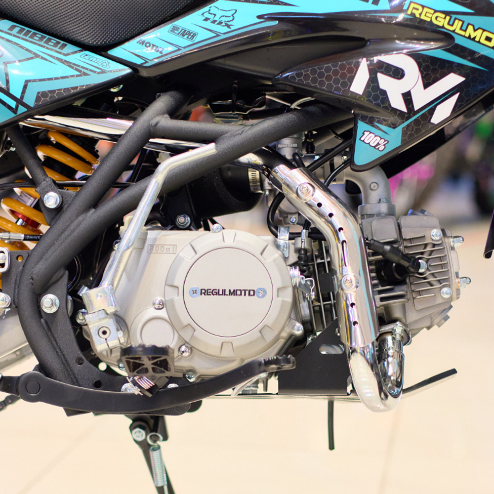 Питбайк Regulmoto SEVEN 125E 17/14 сине-желтый