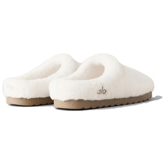 Alo Yoga Sherpa Recovery Slipper 'Ivory White'