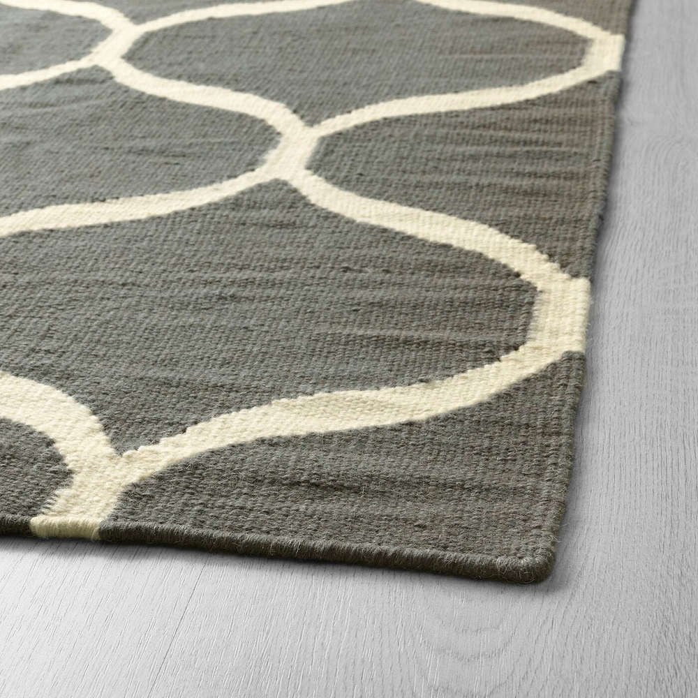 Безворсовый ковер IKEA STOCKHOLM 2017 (СТОКГОЛЬМ 2017), Серый, 170х240 см