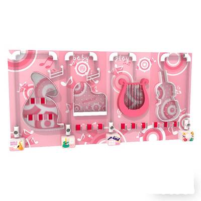 Интерактивная стена кидалок «Мелодия приключений», 3,4×1,7×0,3 м